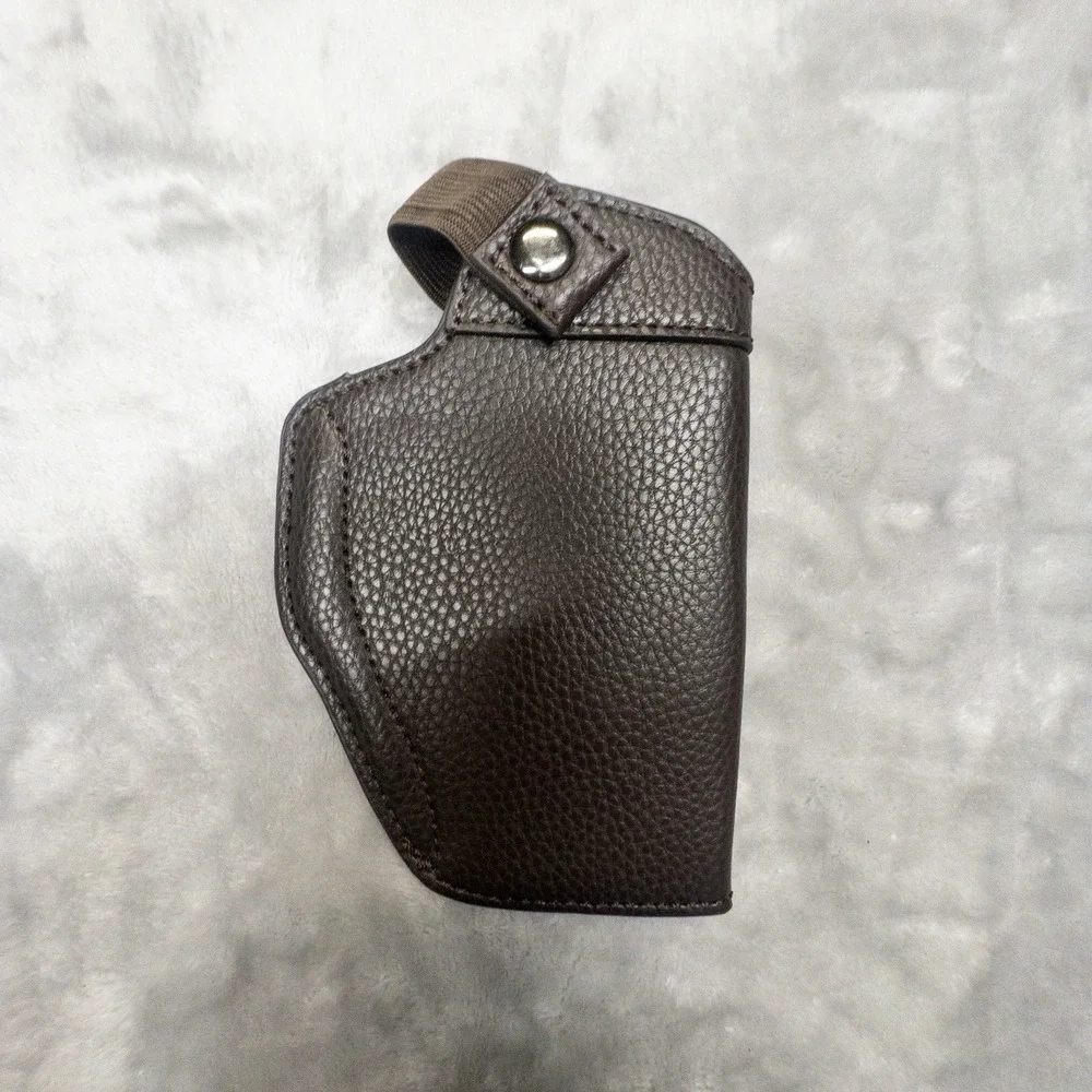 Montana West Brown Leather CCW Holster Belt Snap Outdoors Western